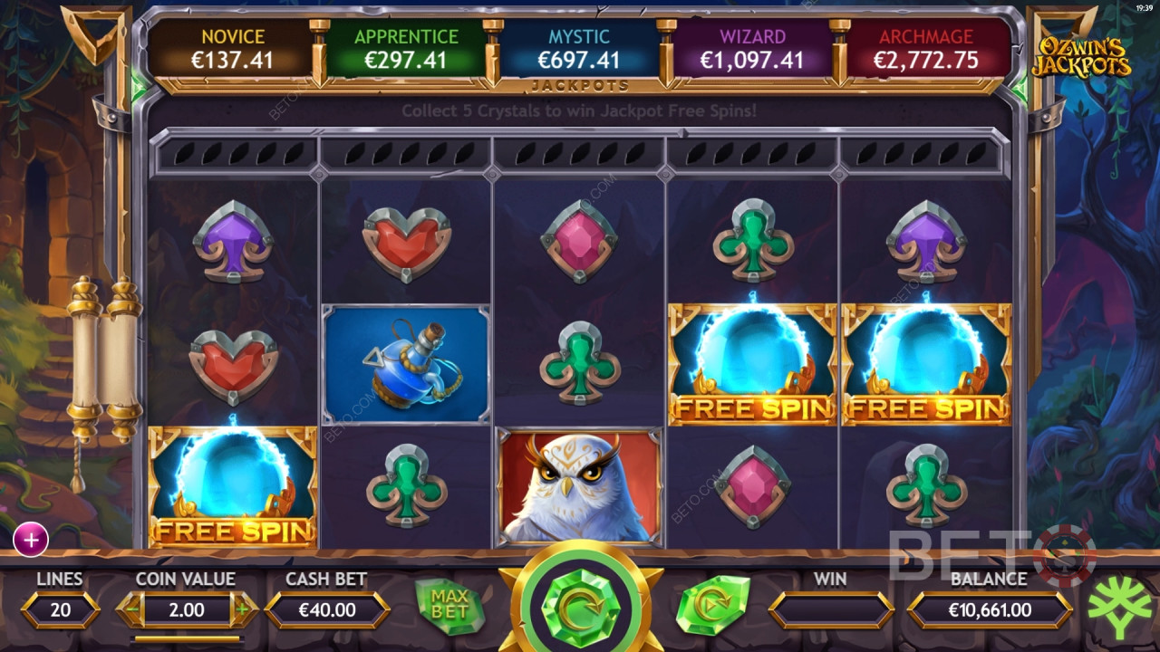 Recenzja jackpotów Ozwin od BETO Slots