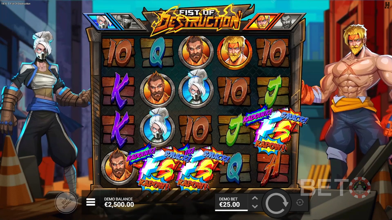 Recenzja Fist of Destruction od BETO Slots