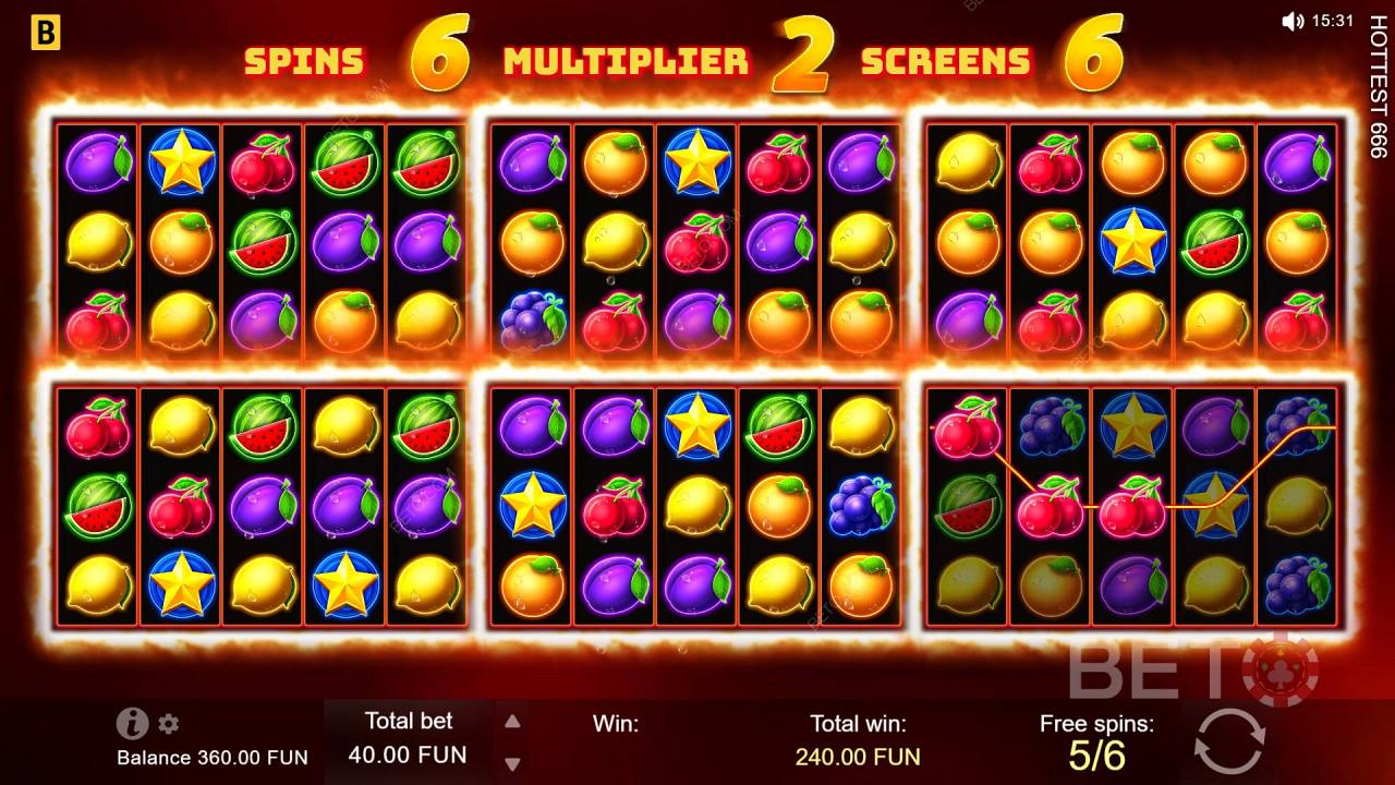 Motyw i projekt: Fiery Fruit Frenzy