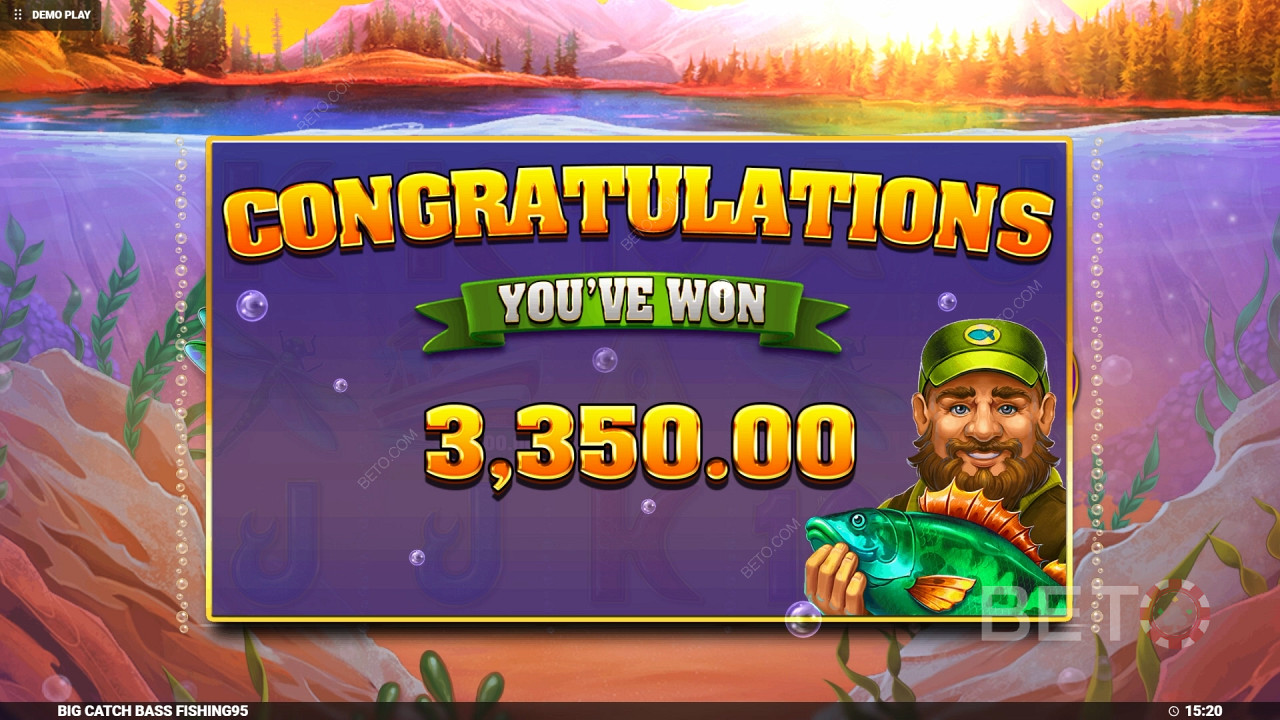 Wygraj 4000x swój zakład na slocie Big Catch Bass Fishing online!