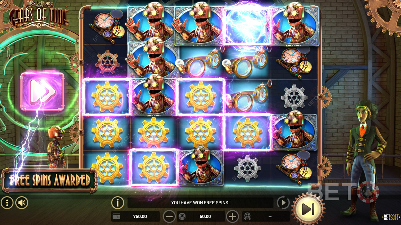 Recenzja Miles Bellhouse And The Gears Of Time od BETO Slots