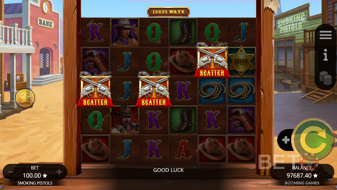 Recenzja Smoking Pistols od BETO Slots