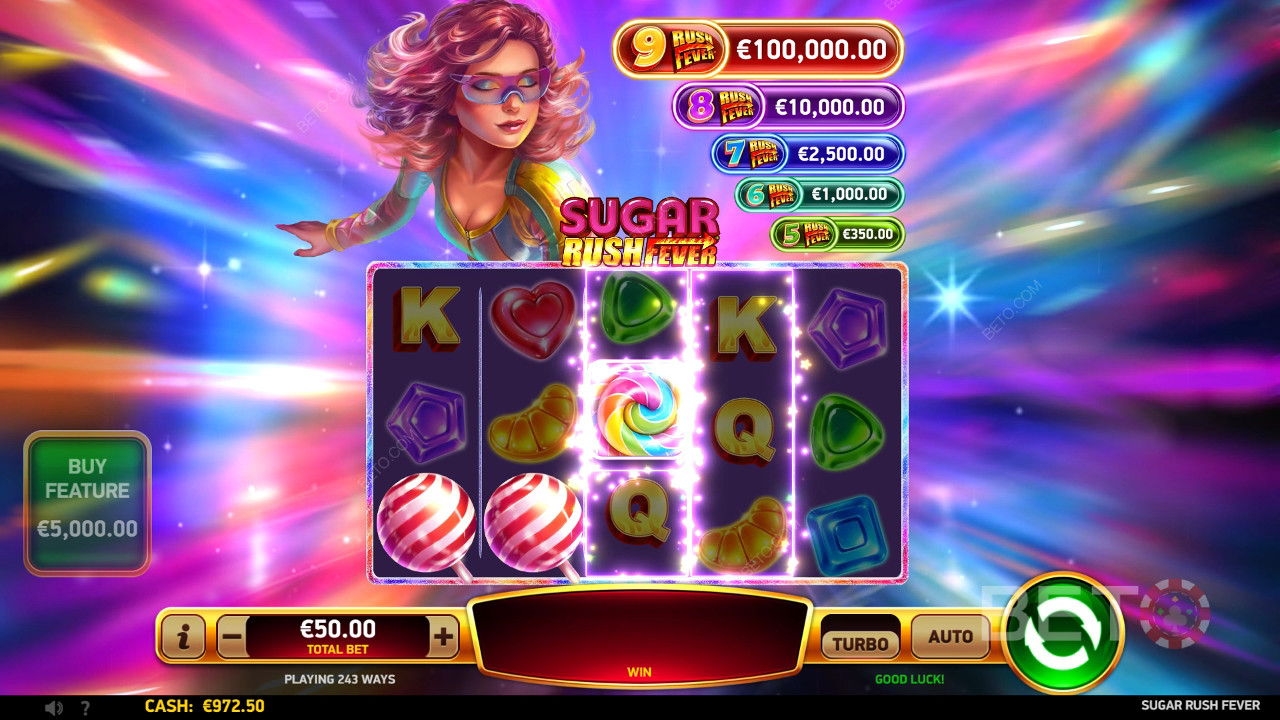 Jak zagrać w Sugar Rush Fever od RubyPlay?
