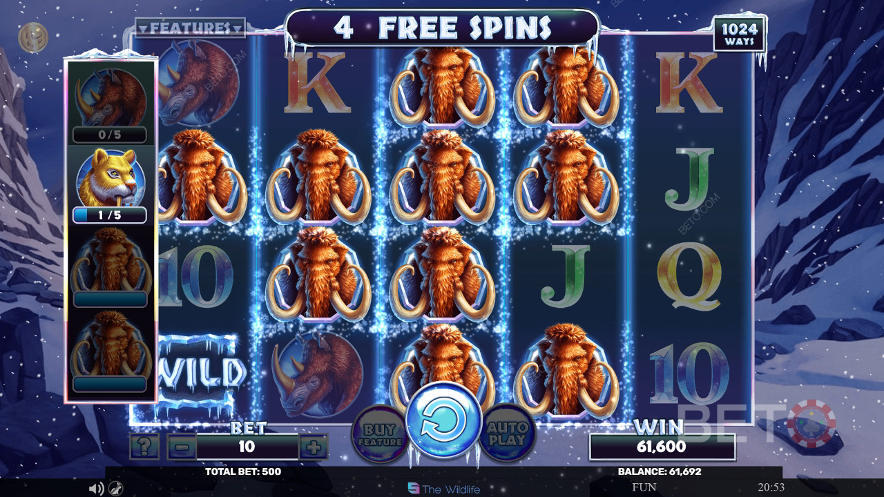 Recenzja Mammoth Rampage od BETO Slots