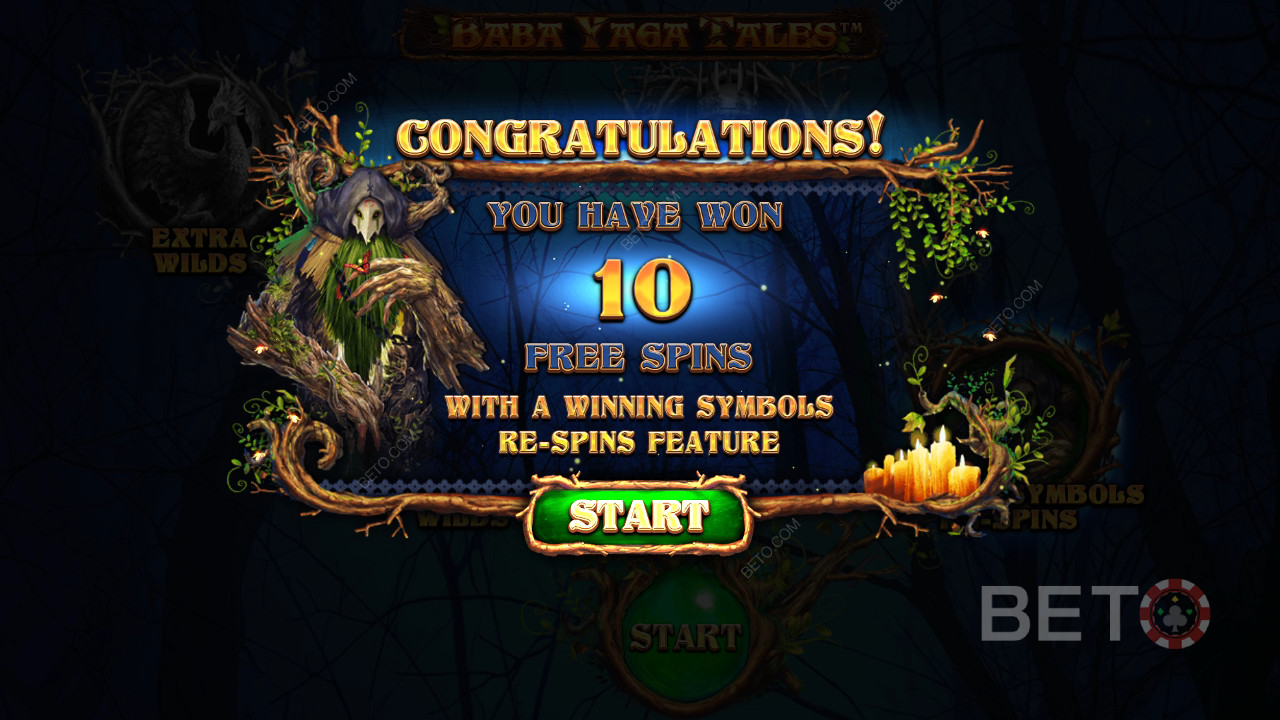 Wygraj 1 000x swój zakład w slocie Baba Yaga Tales online!