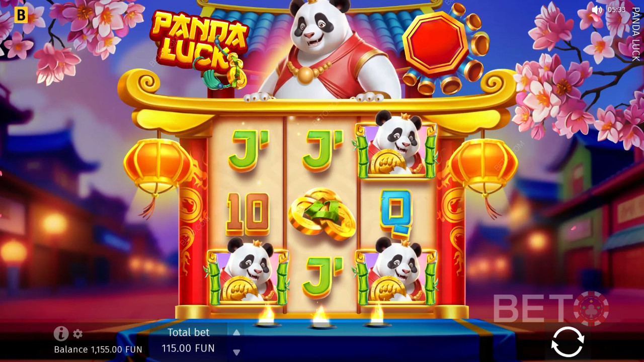 Recenzja Panda Luck od BETO Slots