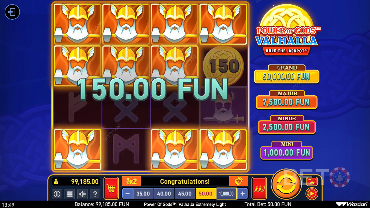 Power of Gods: Valhalla Extremely Light Recenzja BETO Slots