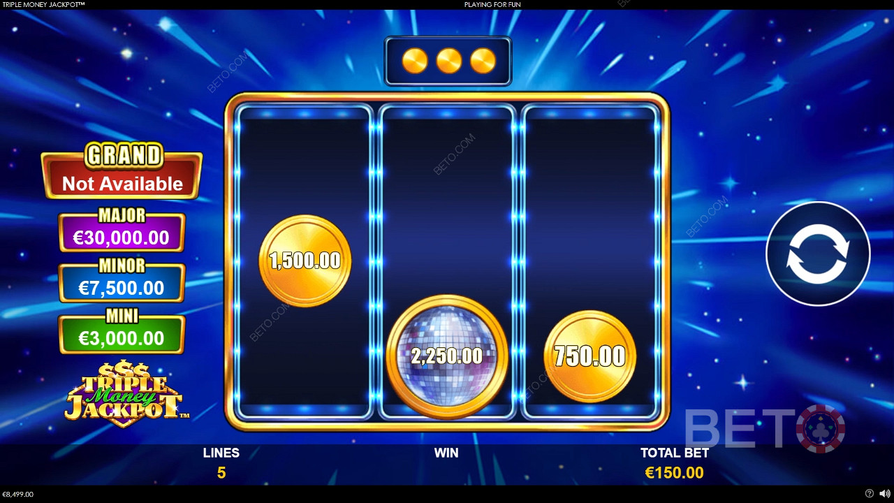 Wygraj 1,334x swój zakład na slocie Triple Money Jackpot!