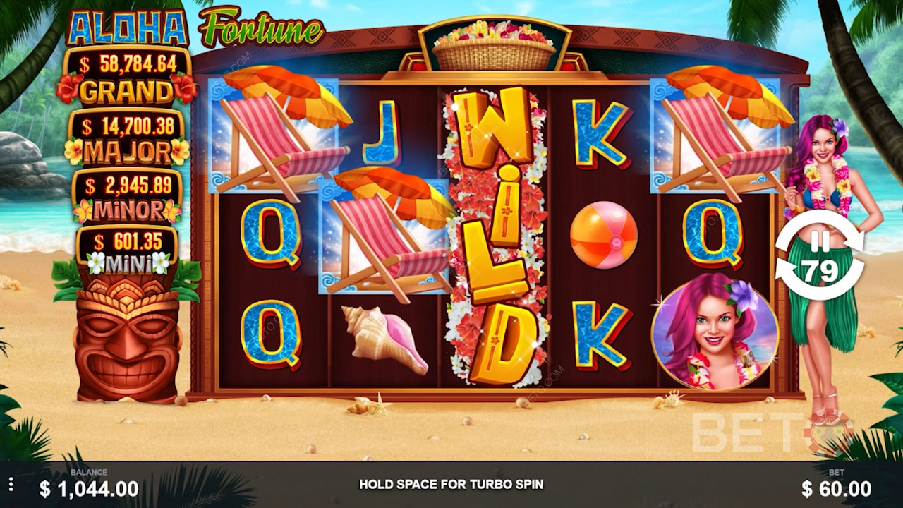 Automat online Aloha Fortune firmy Pariplay