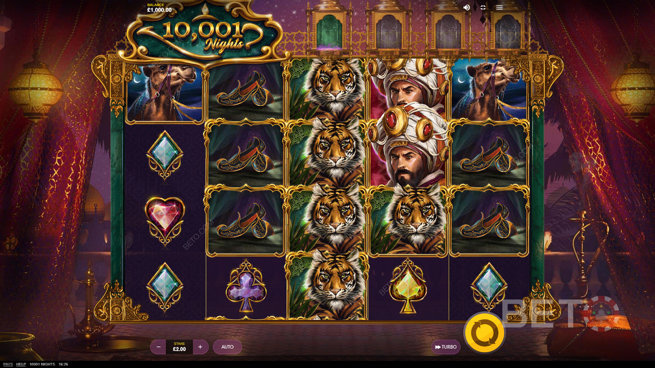 10001 Nights od Red Tiger Gaming - Podróż do magicznej arabskiej pustyni w poszukiwaniu bogactwa