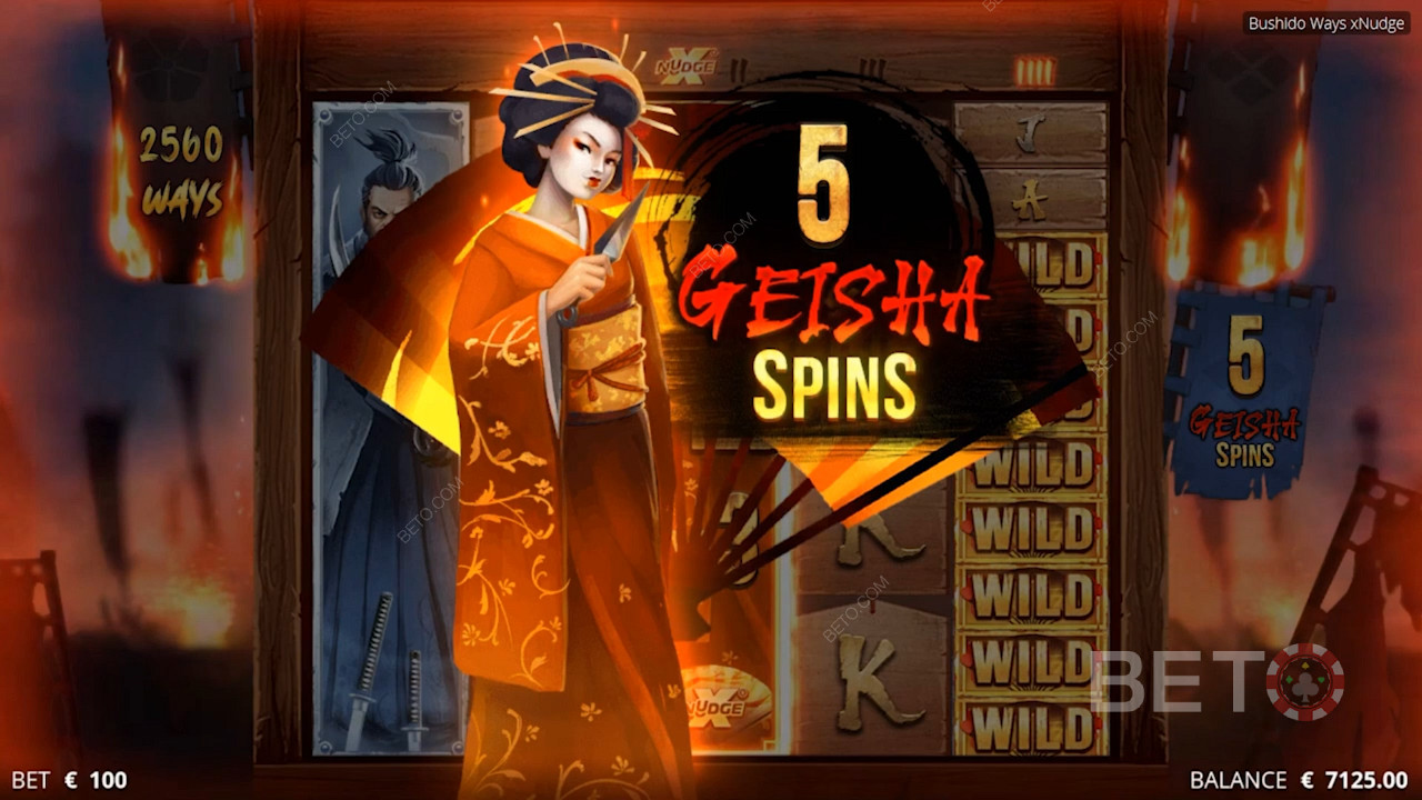 Istnieje do 12,288 sposobów na wygraną, a Geisha wild pomoże Ci zwiększyć mnożniki.