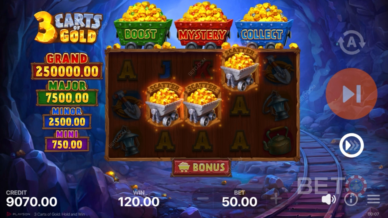 3 Carts of Gold: Hold and Win Graj Za Darmo