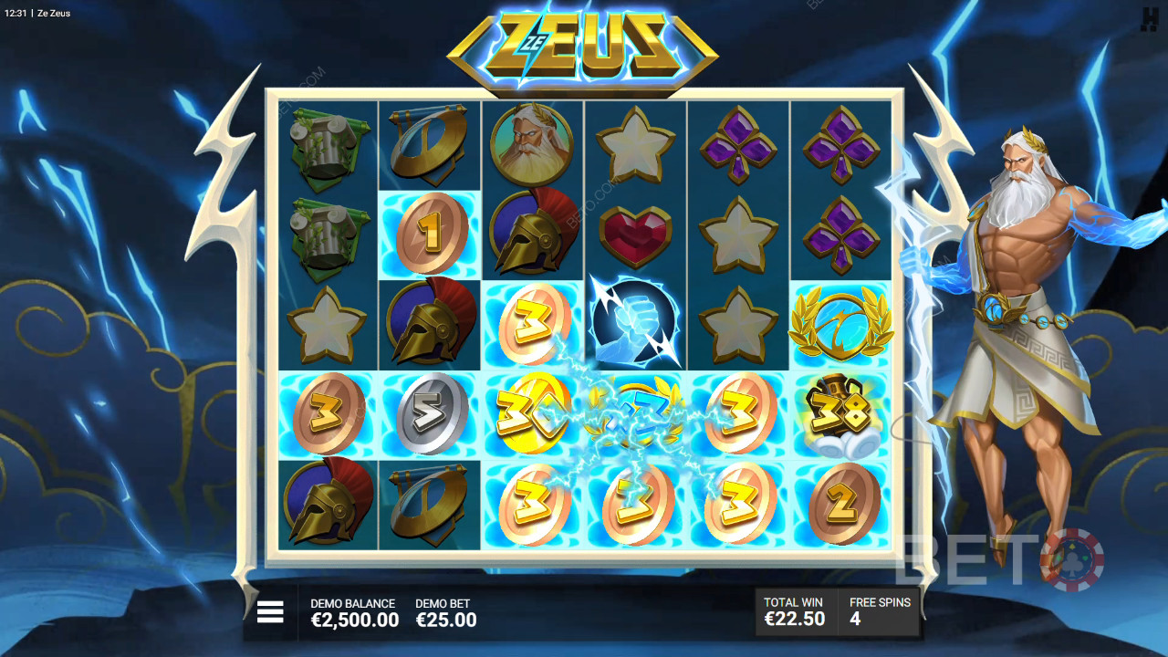 Funkcje bonusowe wyjaśnione w Ze Zeus przez Hacksaw Gaming