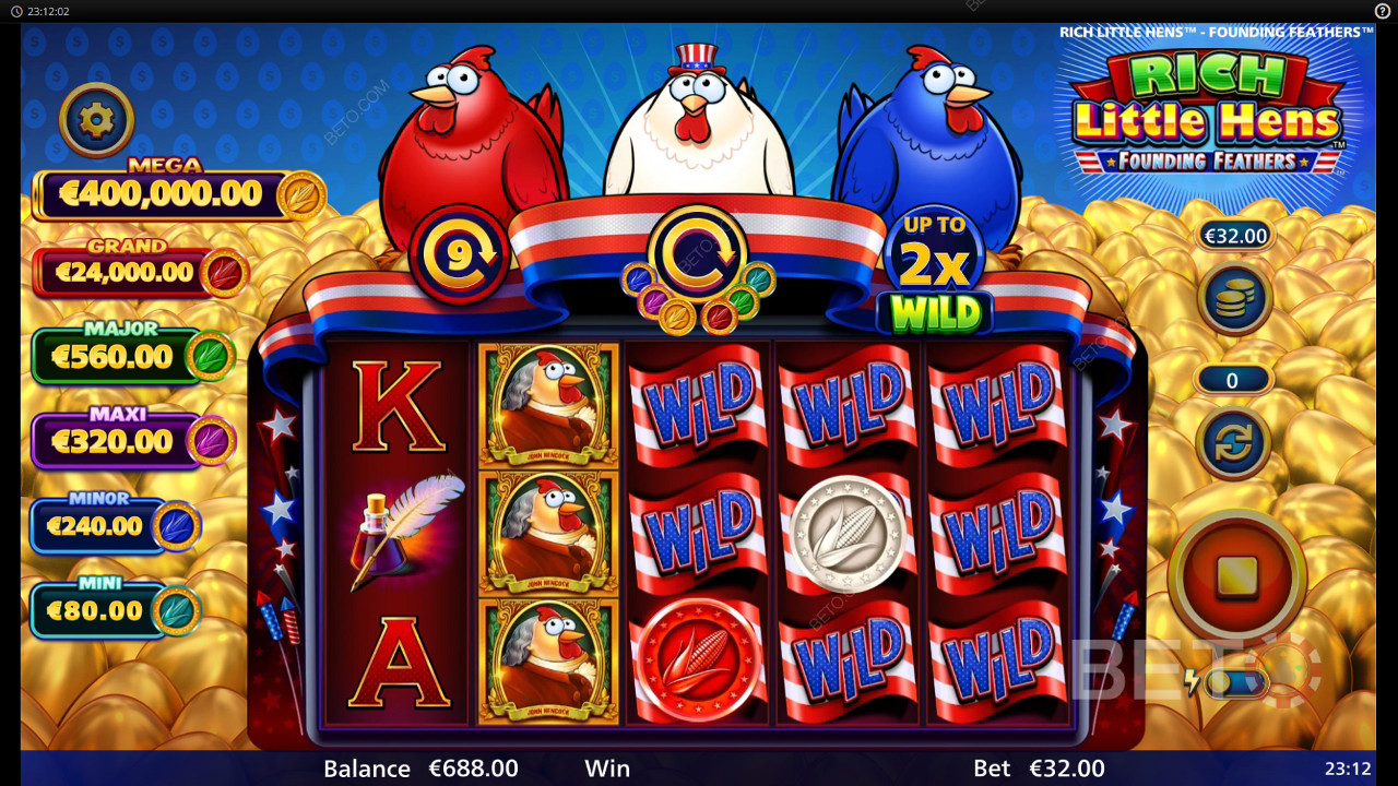 Recenzja gry Rich Little Hens Founding Feathers przygotowana przez BETO Slots