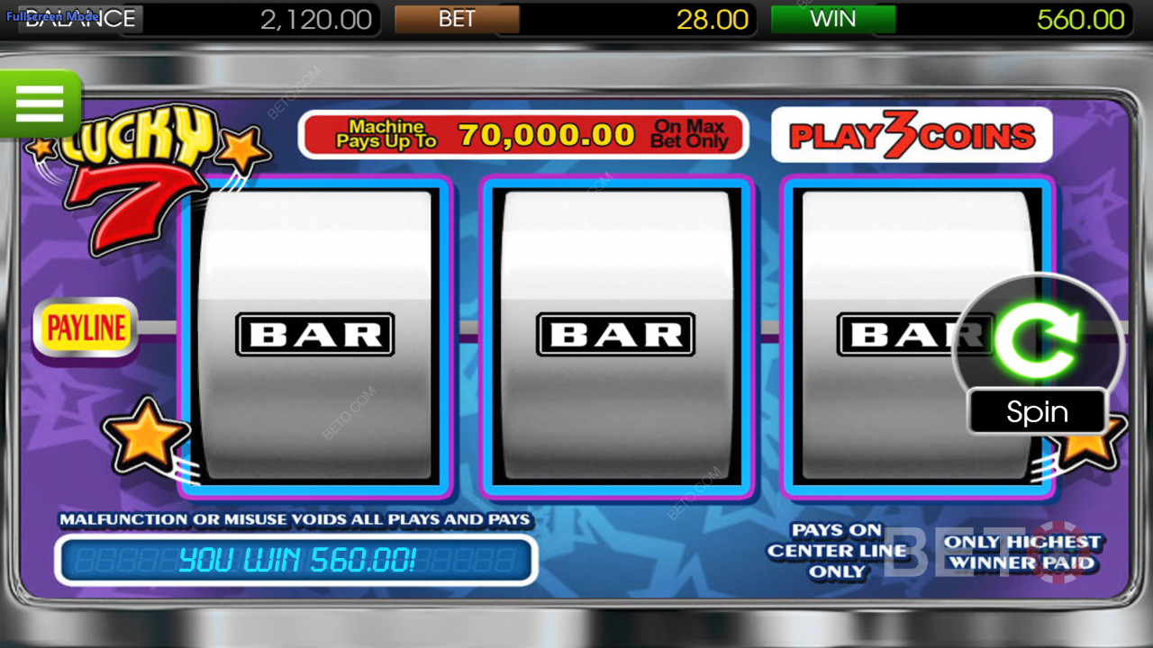 Lucky 7 Betsoft Recenzja BETO Slots