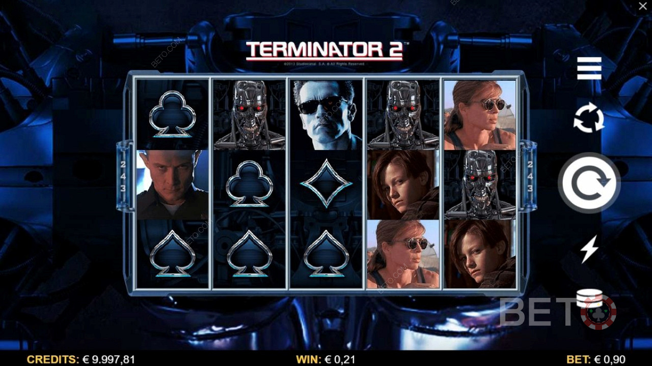 Ciesz się motywem Terminatora 2 z postaciami z filmu