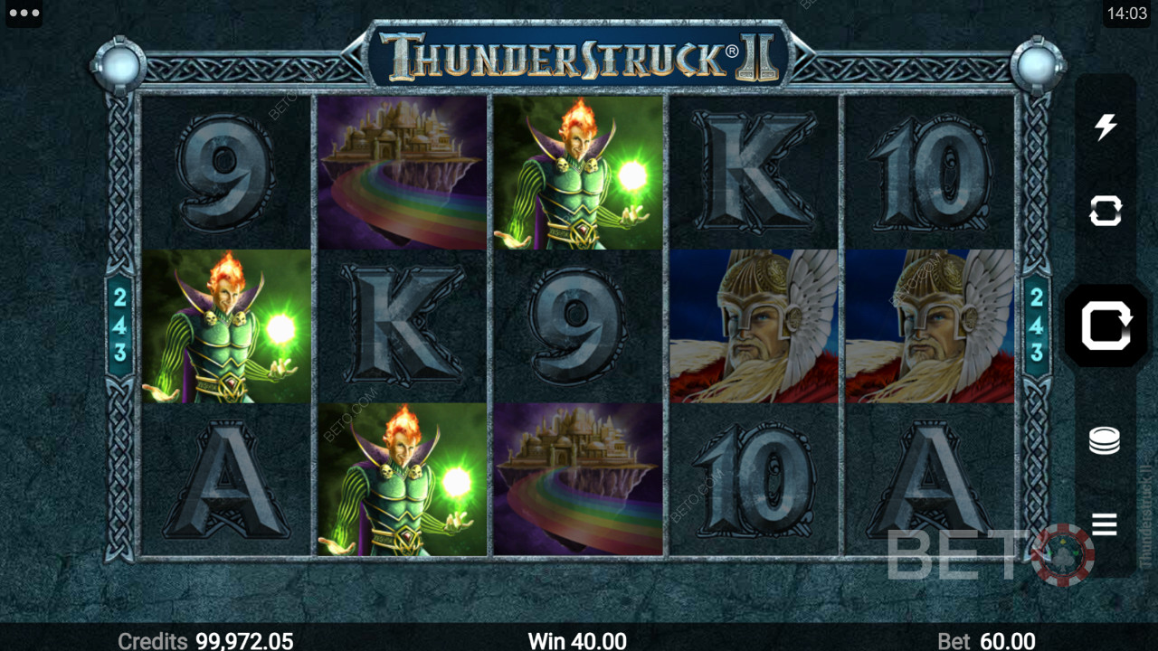 Wysoko płatne symbole obrazkowe w Thunderstruck II