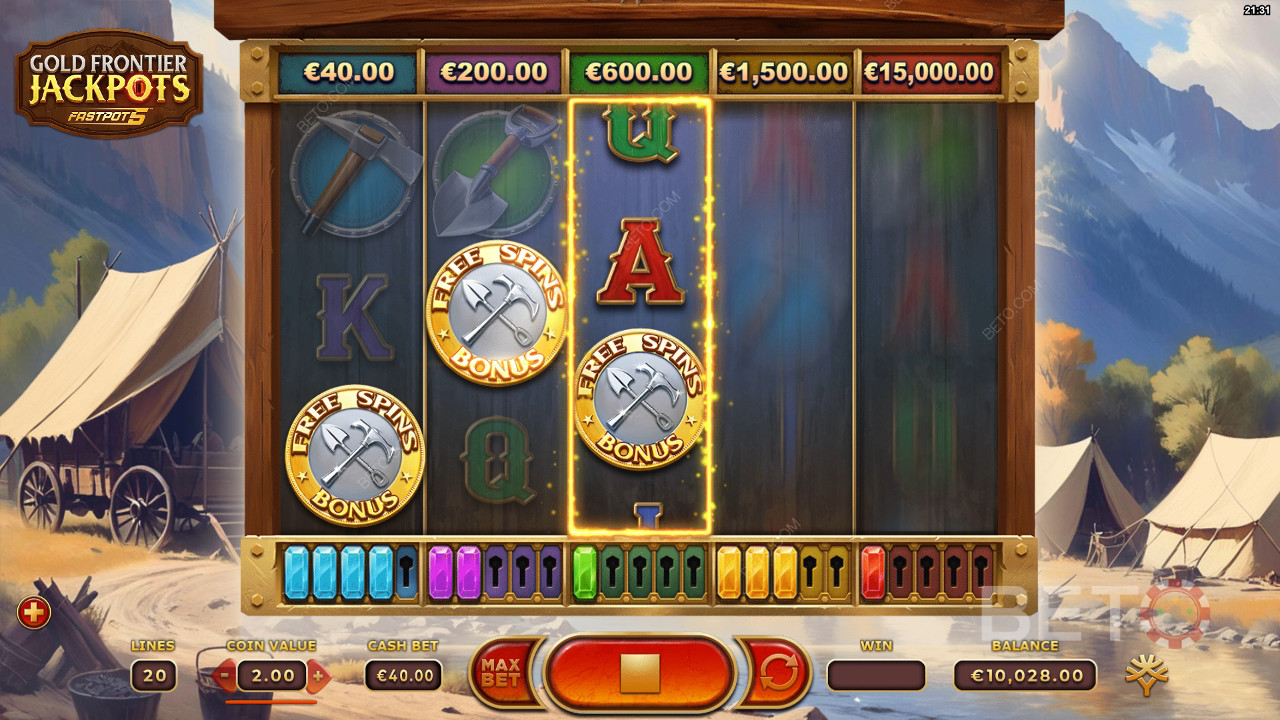 Gold Frontier Jackpots FastPot5 Graj Za Darmo