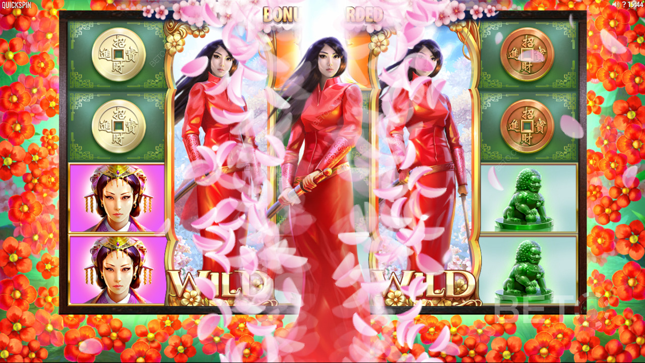 Korzystaj z ponownych spinów w slocie online Sakura Fortune
