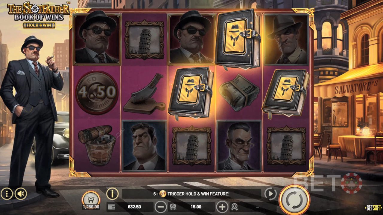 Recenzja The Slotfather Book of Wins od BETO Slots