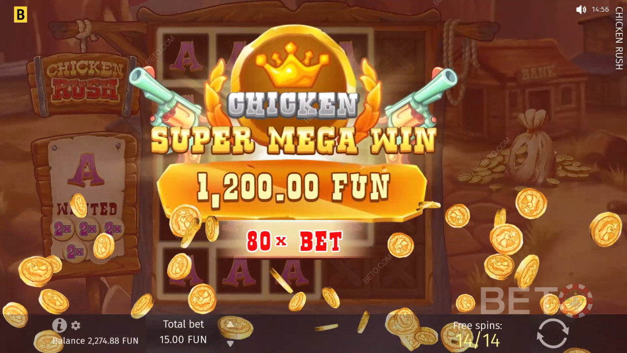 Wygraj 5 000x swój zakład na automacie wideo Chicken Rush!