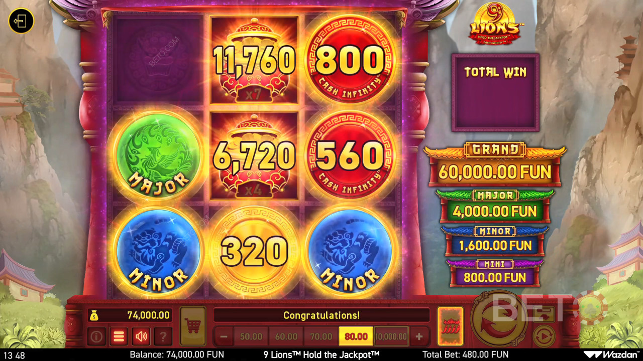 9 Lions Hold the Jackpot Graj Za Darmo