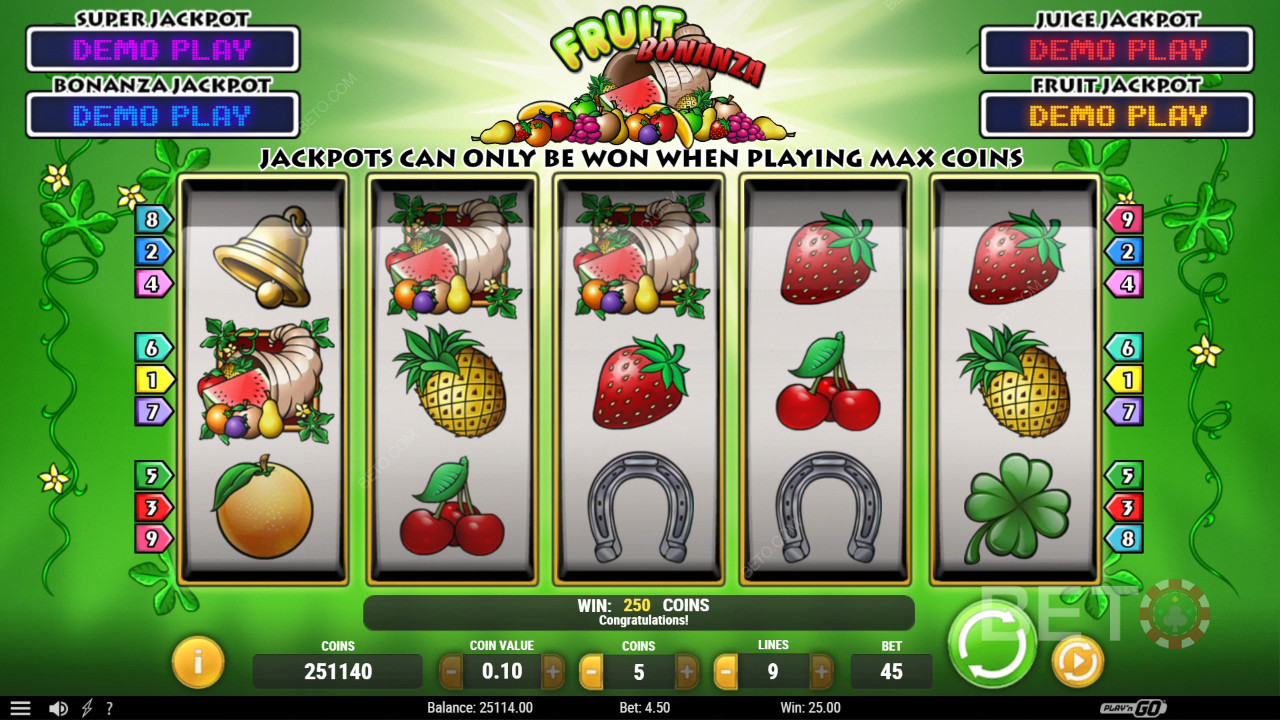 Fruit Bonanza Graj Za Darmo
