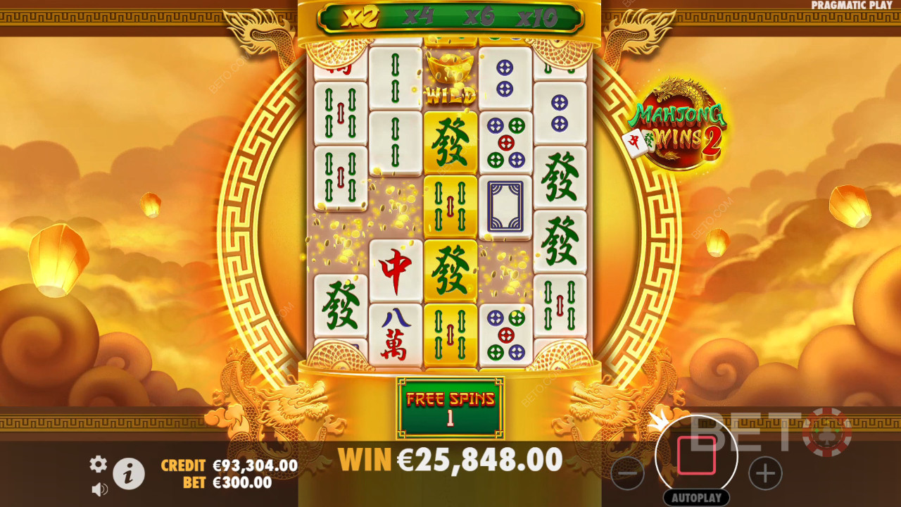 Wygraj 100 000x swój zakład w slocie wideo Mahjong Wins 2!