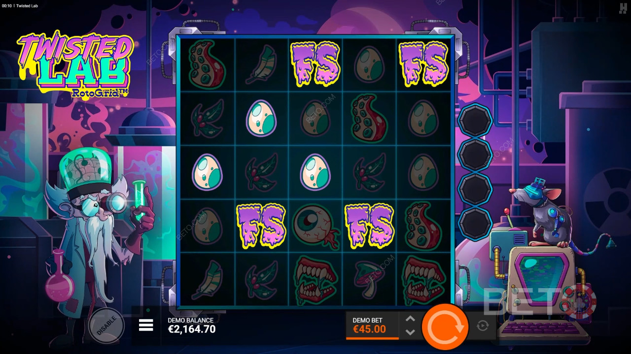 Recenzja Twisted Lab RotoGrid od BETO Slots