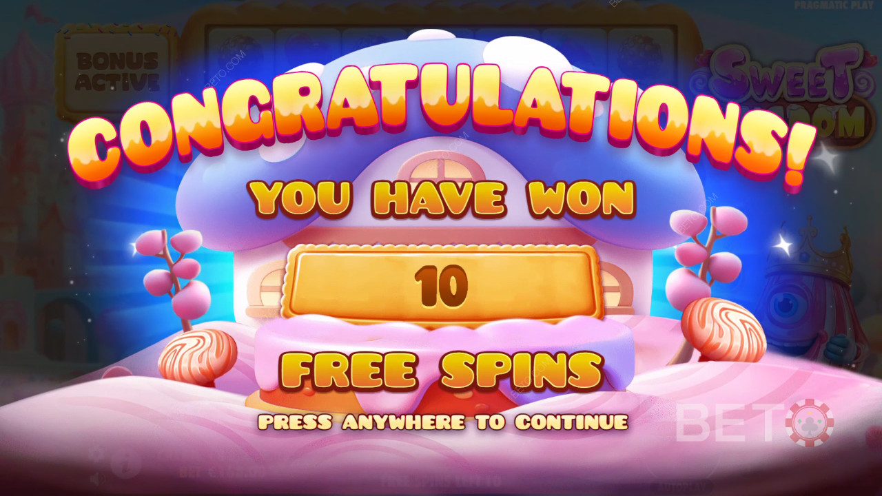 Wygraj 10 000x swój zakład na automacie online Sweet Kingdom!
