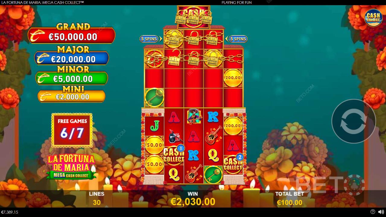 La Fortuna de Maria: Mega Cash Collect Graj Za Darmo