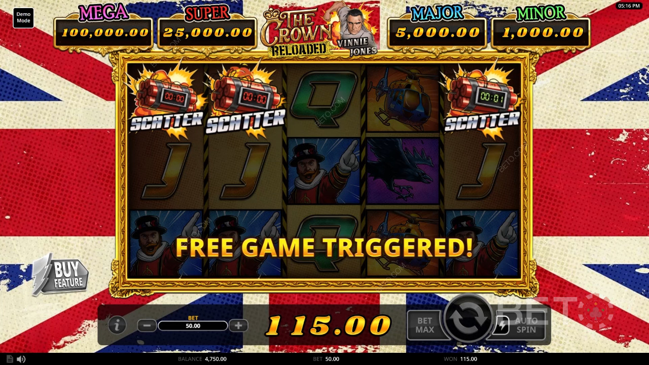 Recenzja The Crown Reloaded od BETO Slots