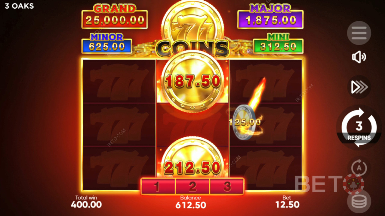 Jak grać w 777 Coins od 3 Oaks Gaming?