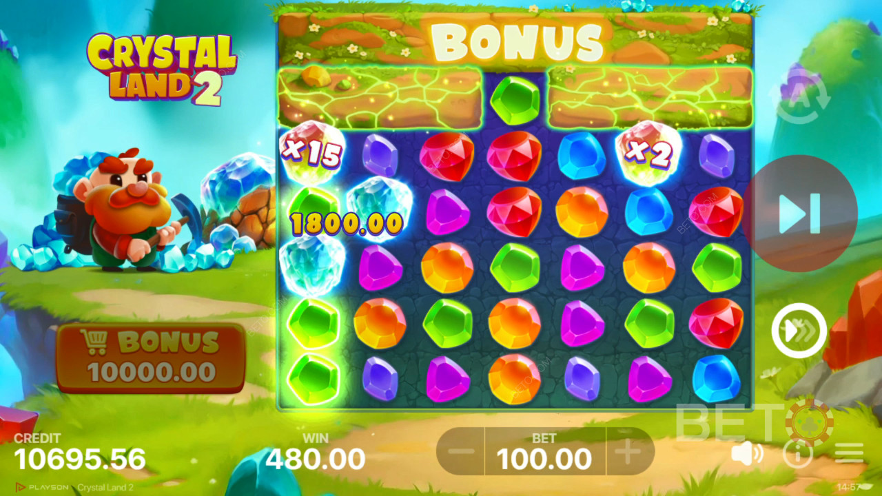 Recenzja Crystal Land 2 od BETO Slots