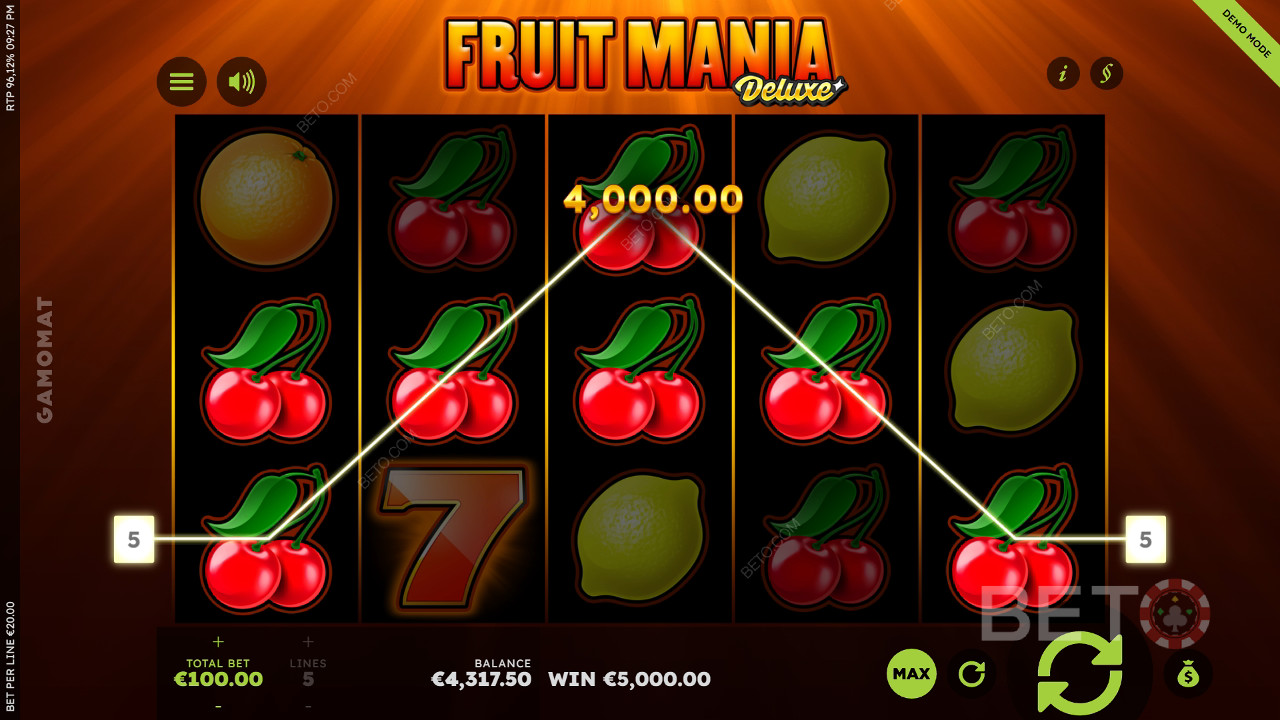 Fruit Mania Deluxe (Gamomat) Graj Za Darmo
