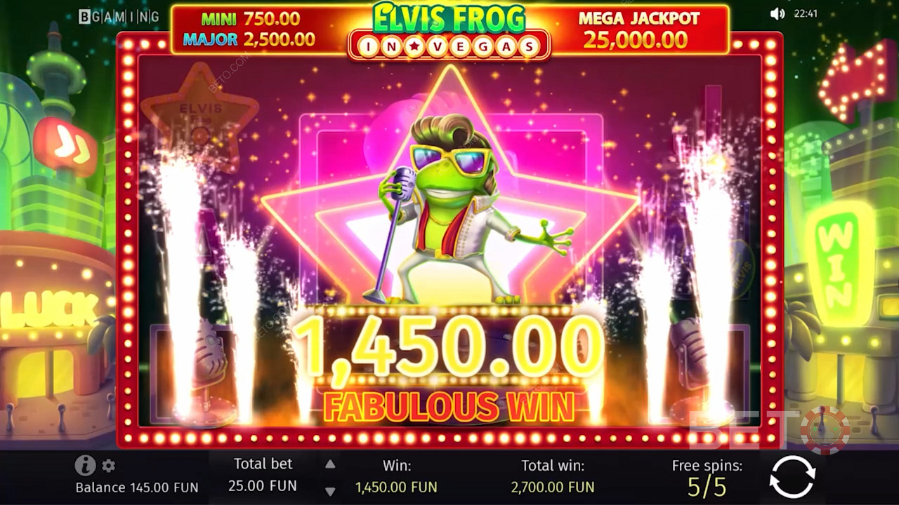 Zostań kolejną wielką gwiazdą Las Vegas w nowym slocie Elvis Frog Casino
