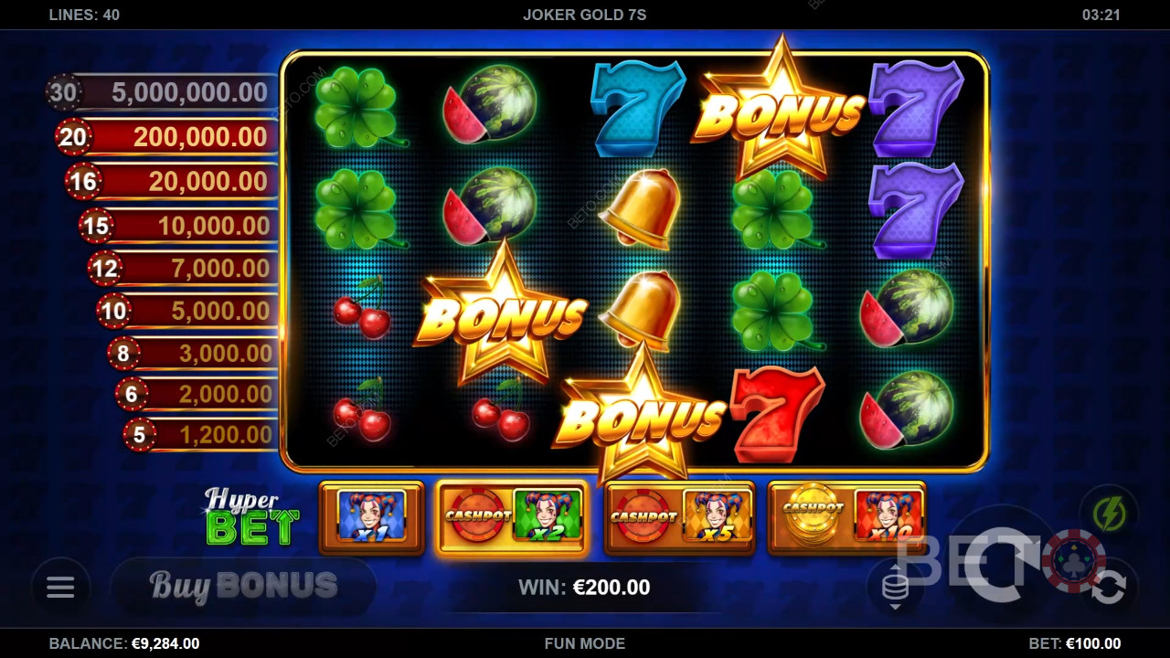Recenzja Joker Gold 7s od BETO Slots
