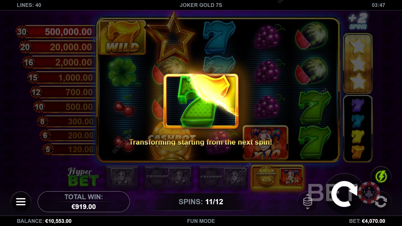 Czy automat Joker Gold 7s jest tego wart?