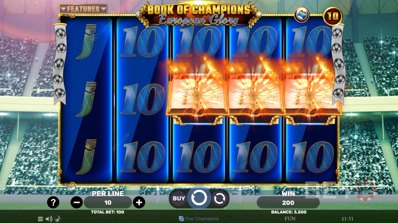 Book of Champions - recenzja European Glory od BETO Slots
