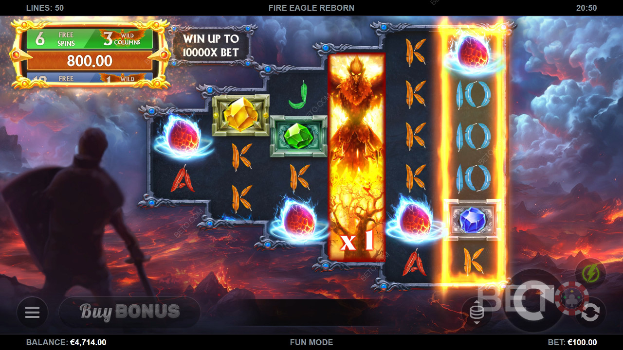 Recenzja Fire Eagle Reborn od BETO Slots
