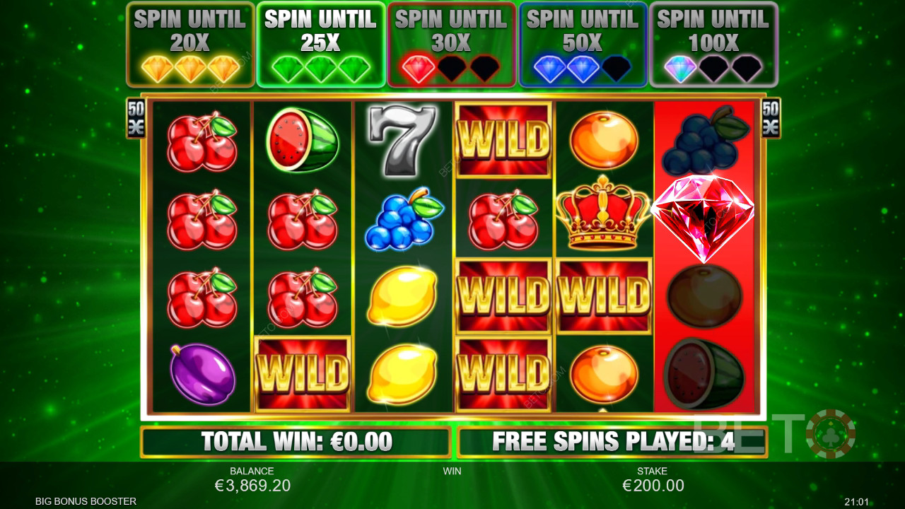 Wygraj 833x swój zakład na automacie Big Bonus Booster!