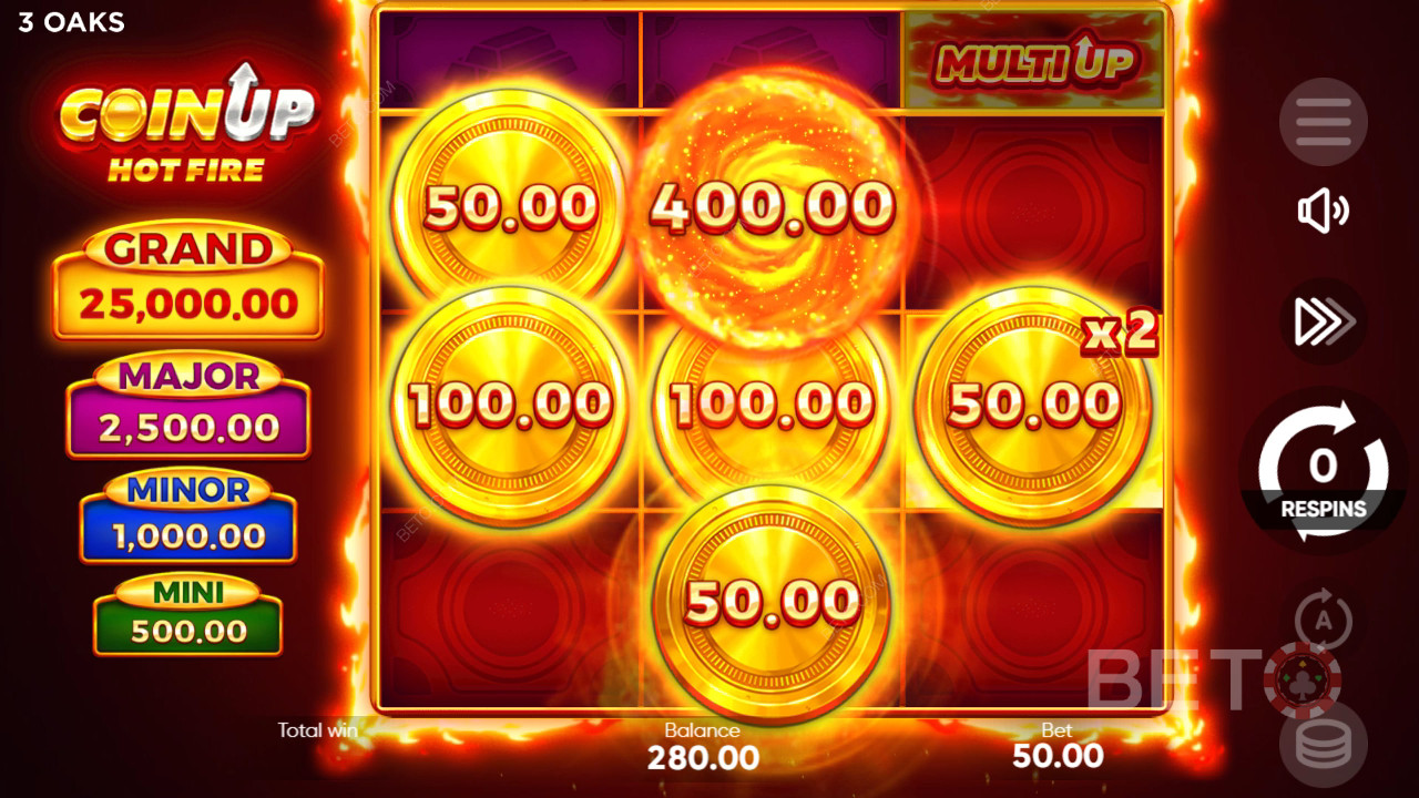 Jak grać w Coin Up od 3 Oaks Gaming: Hot Fire
