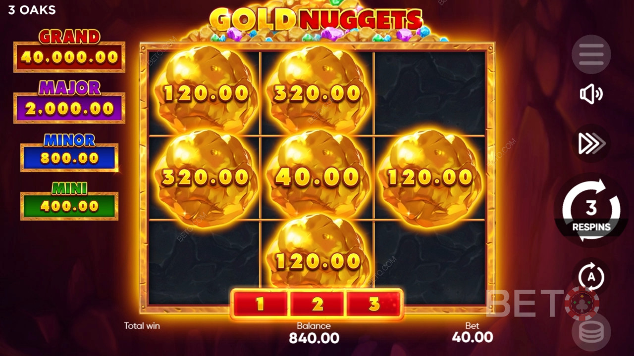 Gold Nuggets (3 Oaks) Graj Za Darmo