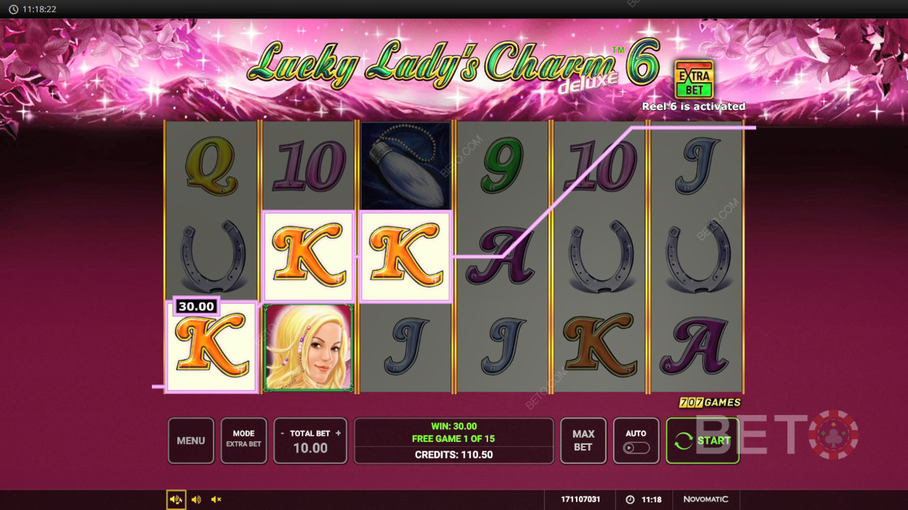 Wygraj 12 804x swój zakład na automacie wideo Lucky Lady