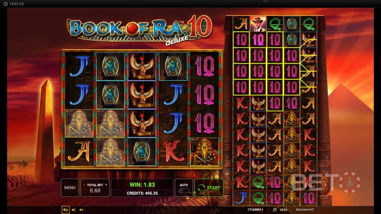 Wygraj 1 143x swój zakład na slocie Book Of Ra Deluxe 10!