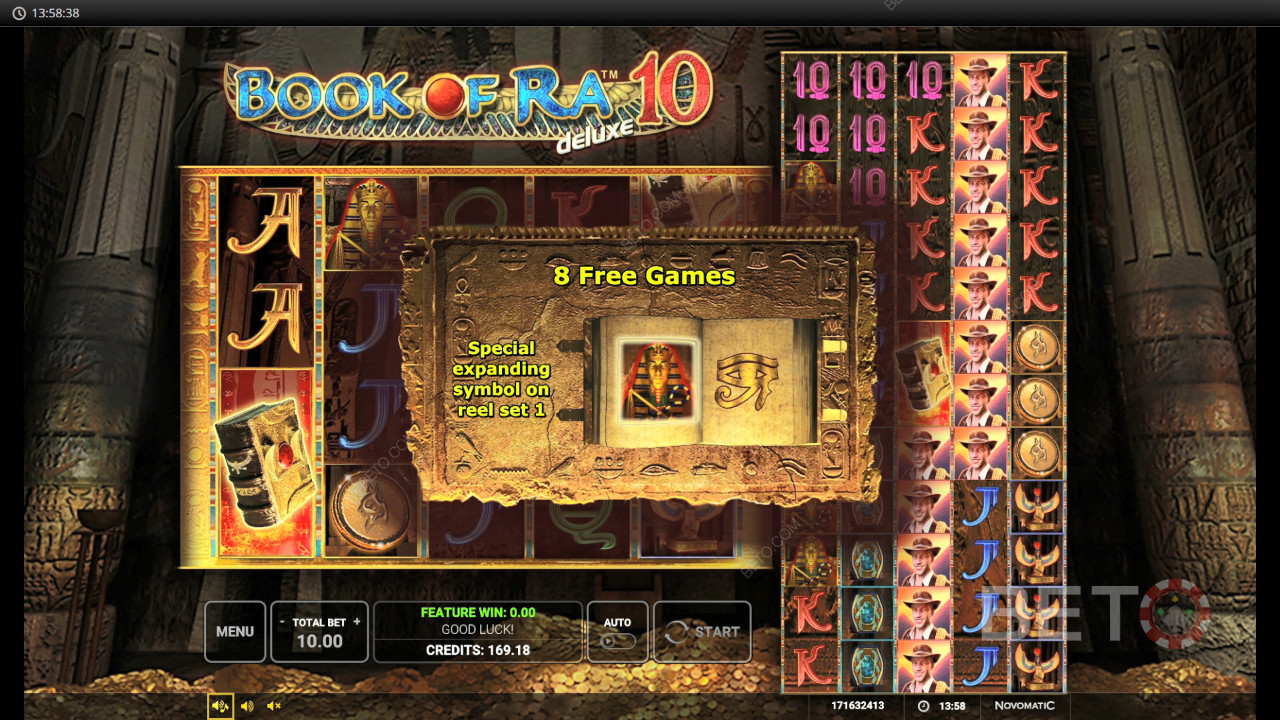 Funkcje bonusowe wyjaśnione w Book Of Ra Deluxe 10 przez Greentube