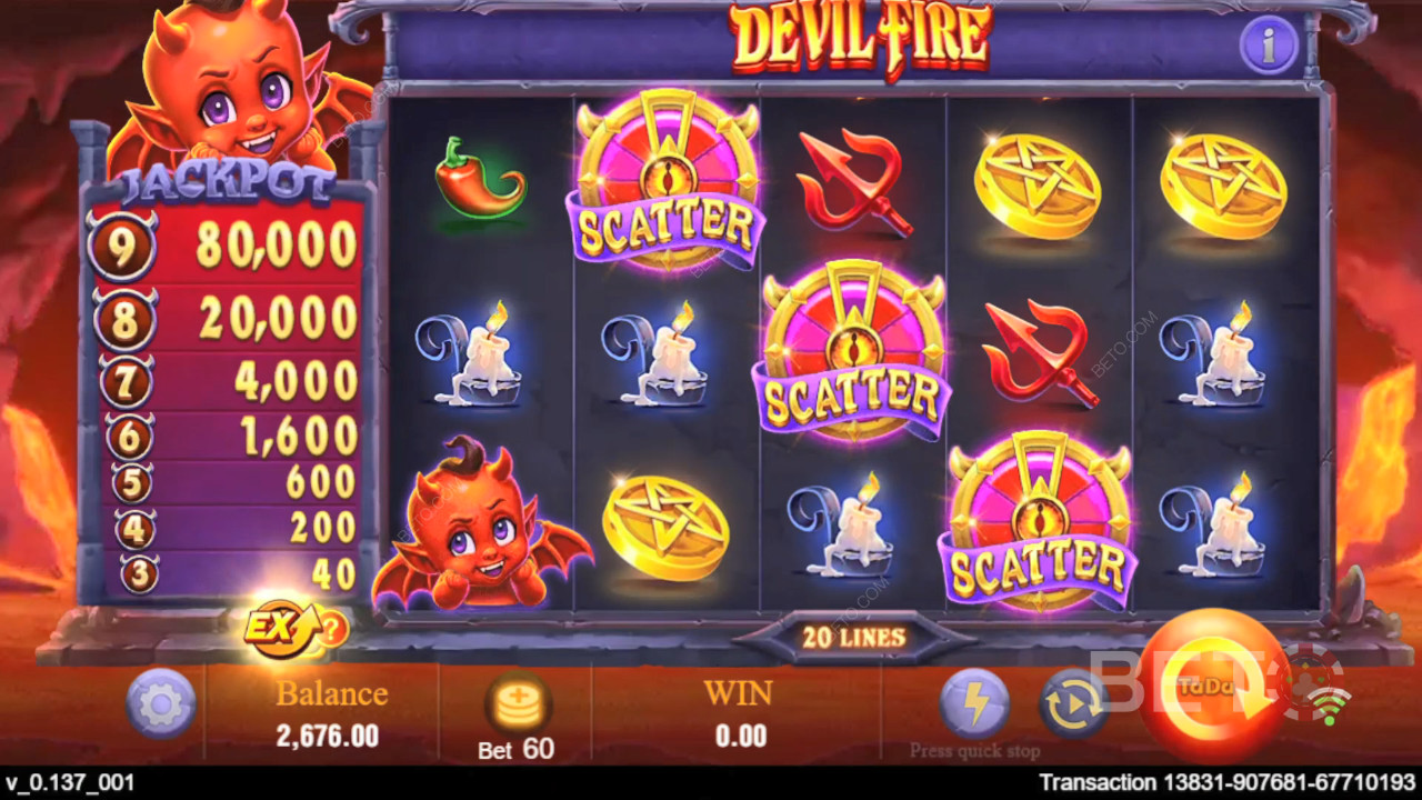 Recenzja Devil Fire od BETO Slots