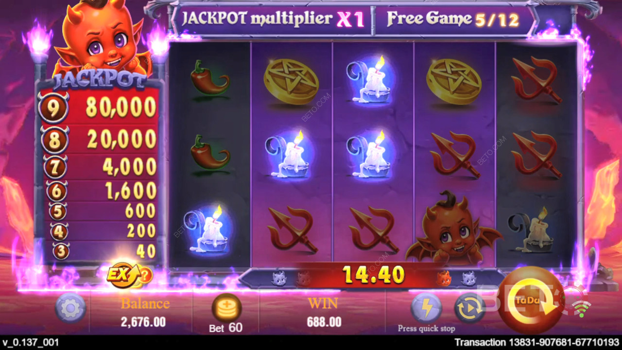 Wygraj 10 000x swój zakład w slocie online Devil Fire!