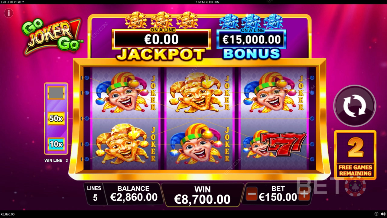 Wygraj 1 000x swój zakład na automacie Go Joker Go!