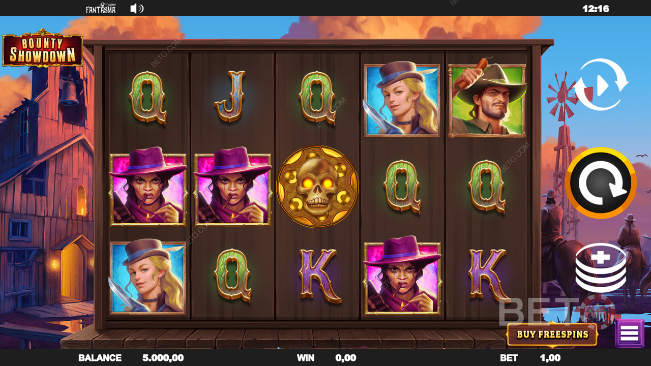 Zagraj na Bounty Showdown i poznaj symbole o tematyce kowbojskiej